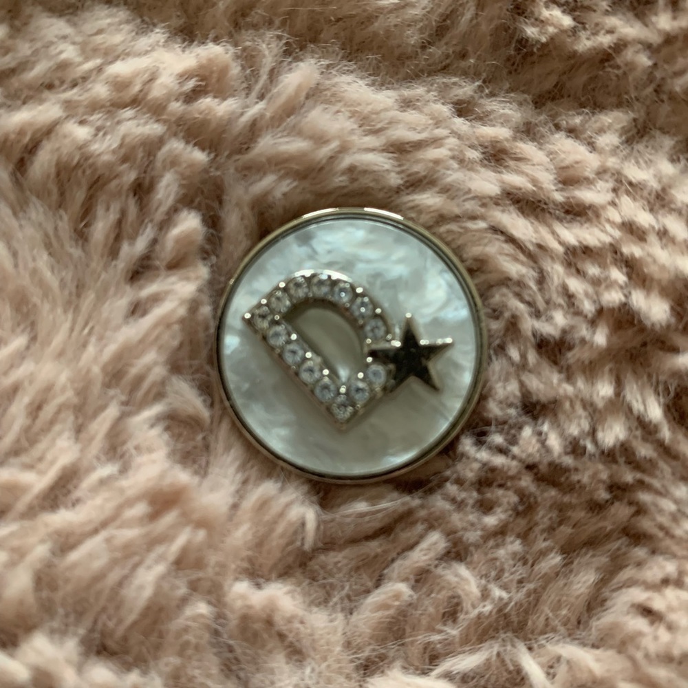 D⭐️silver metal rhinestone buttons - 6 pcs